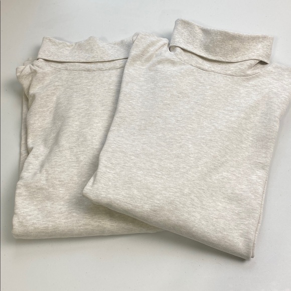 Lot of 2 Eddie Bauer Long Sleeve Women’s Size L Turtleneck Pullover Top. - Picture 2 of 13